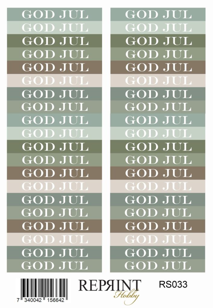 Reprint Home for Christmas text - Klistremerker