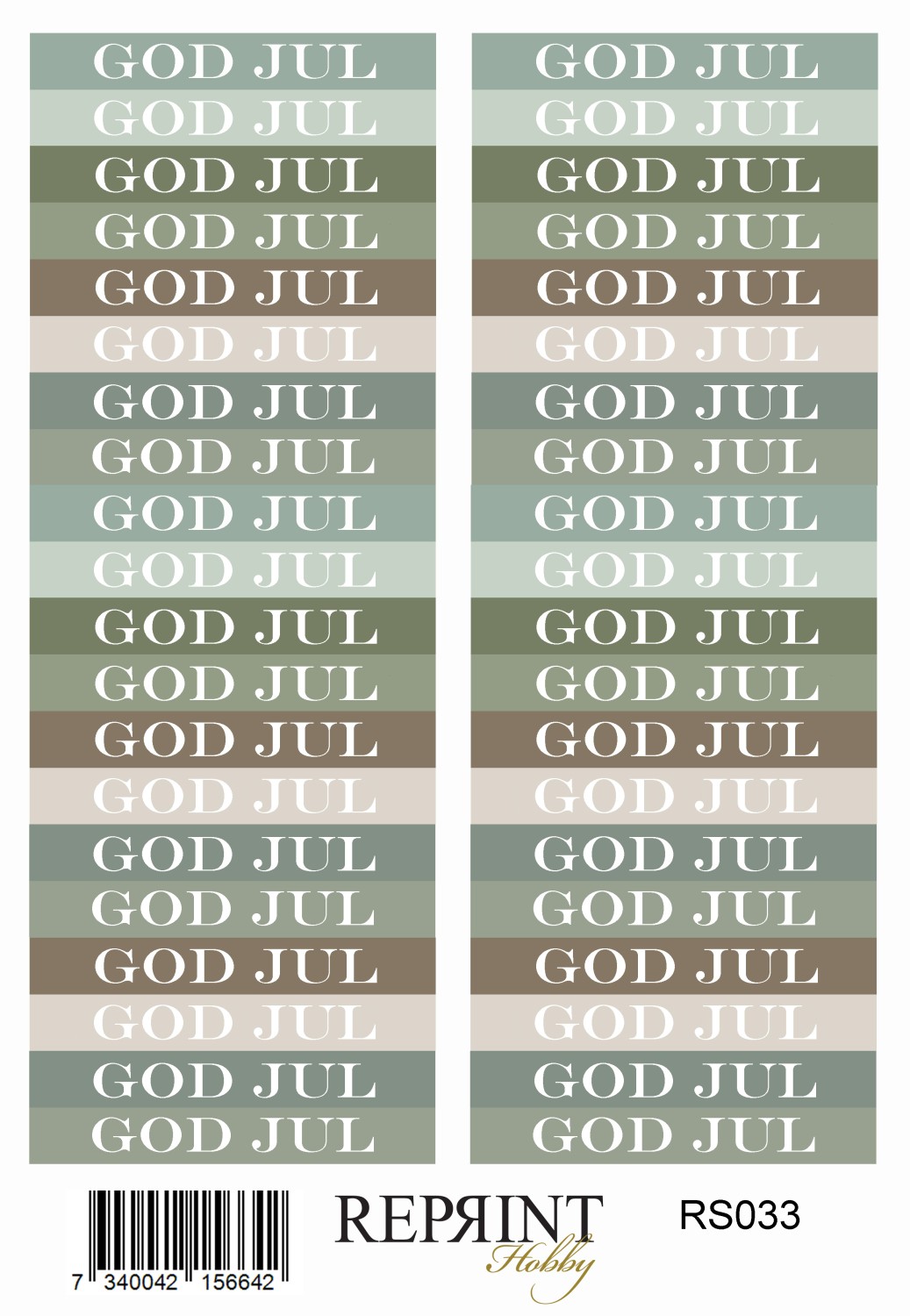 Reprint Home for Christmas text - Klistremerker - Bilde 1