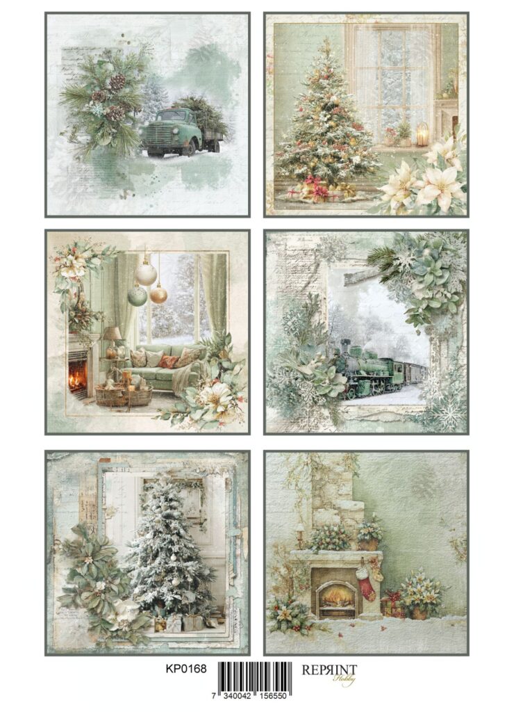 Reprint Motivark Home for Christmas tags - A4