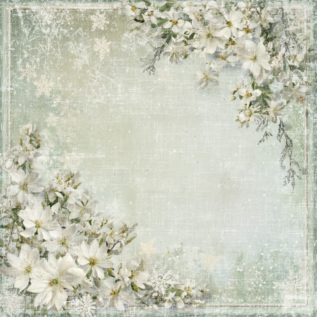 Reprint Home for Christmas - Christmas Flowers