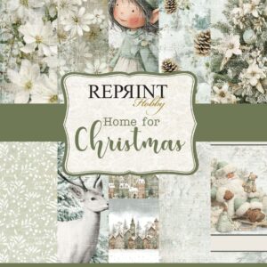 Reprint Home for Christmas Collection - 6x6 Blokk - Bilde 1