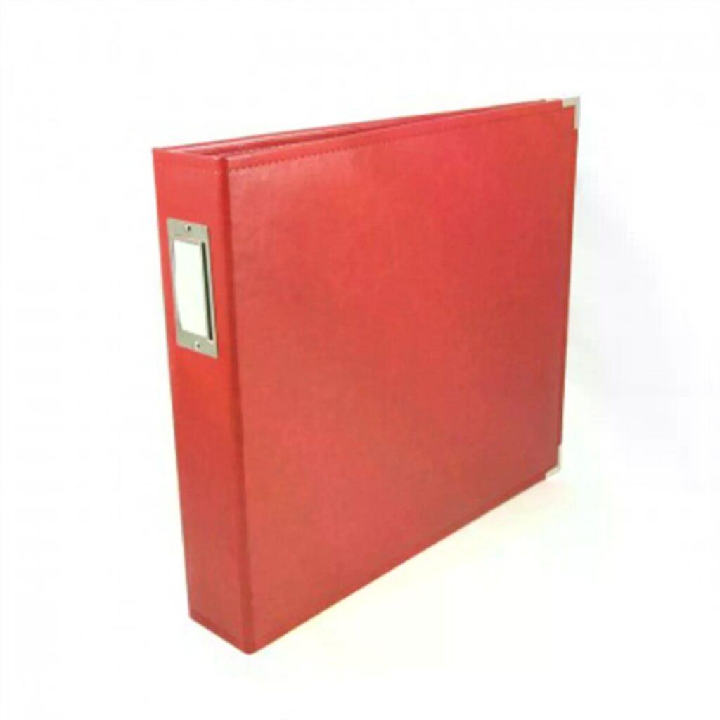 We R Makers • Classic Leather Ring Album Real Red 30,5x30,5cm