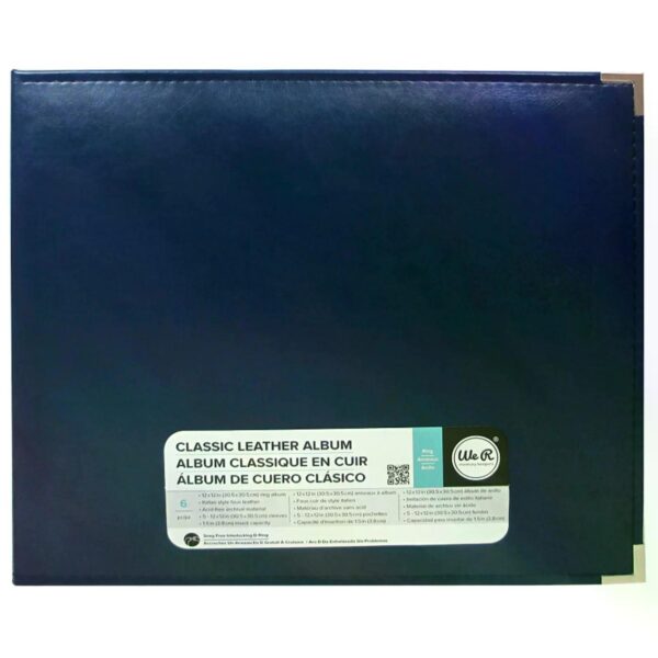 17430.jpg We R Makers • Classic Leather Ring Album Cobalt 30,5x30,5cm