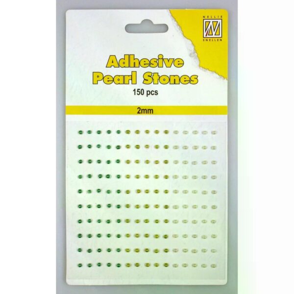 Nellie's Choice • Adhesive Pearls 150pcs 2mm 3 Tones Green