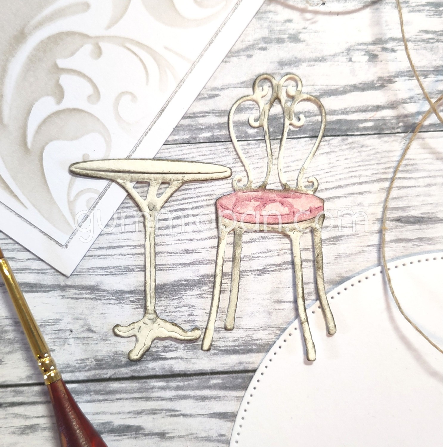 Gummiapan Dies Caféstol & Bord - Bilde 1