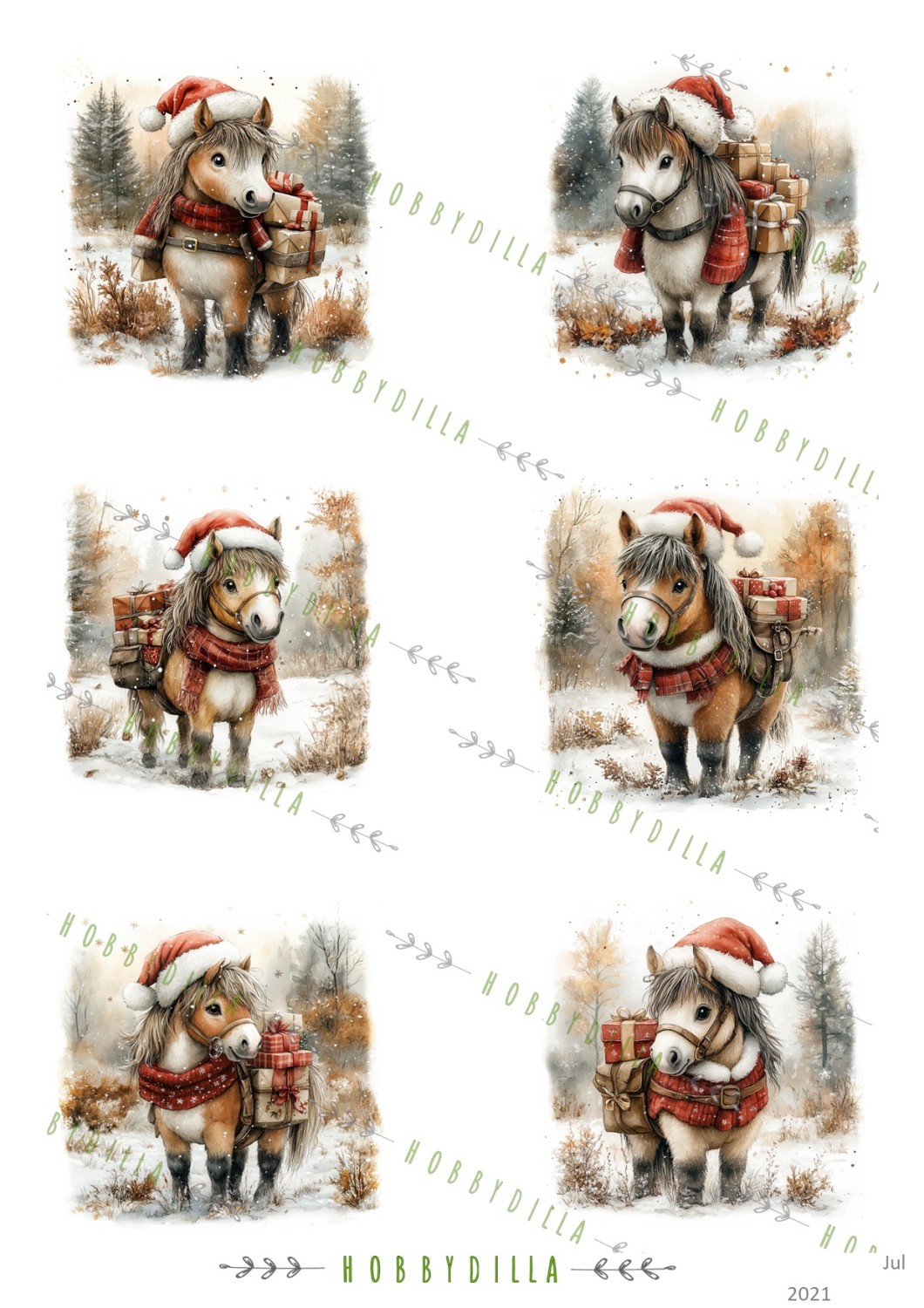 Jul 2021 M  Julehester - Bilde 2