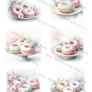 Motivrk Smågodt 1016 M Donuts på fat - Bilde 1