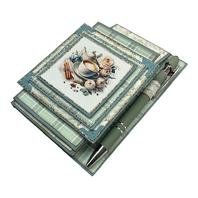 Kit 5 Staffeli Notatblokk - Grønn - Kaffe - Bilde 3