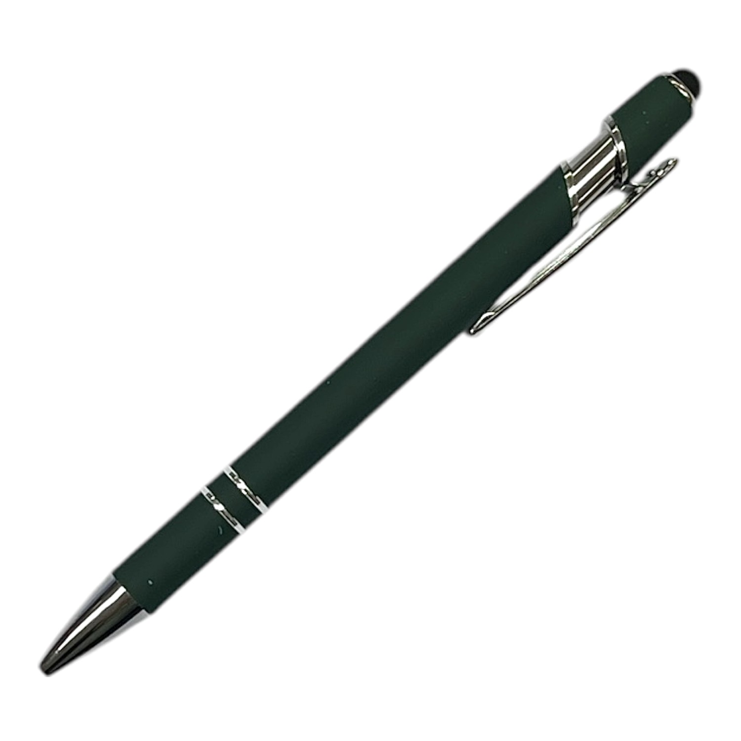 Kulepenn - Mørk Grønn/Sølv 1stk Nr: 8 - Bilde 1