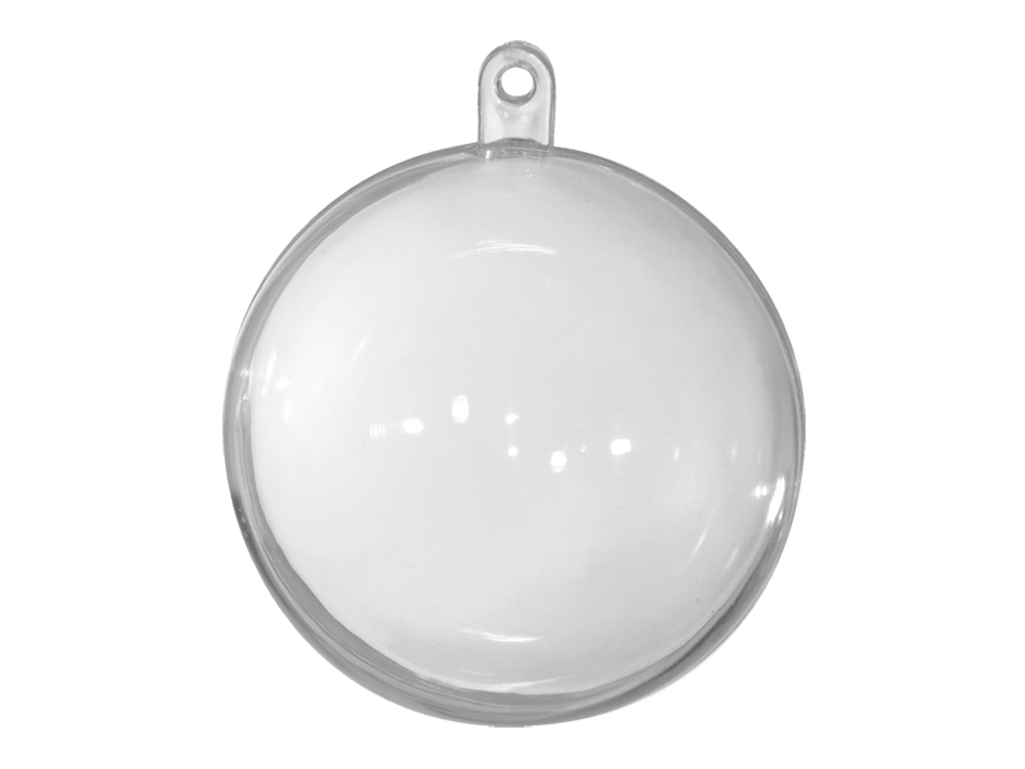 Plastkule transparent 5stk – 80mm - Bilde 1