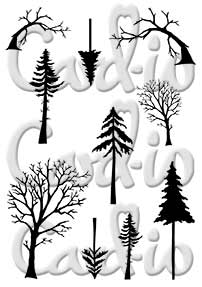 Card-io Mini Tall Trees  A6