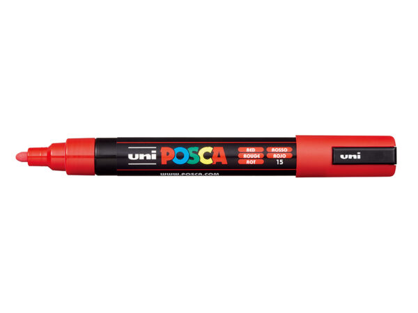 Uni POSCA PC-5M  Medium 1,8-2,5mm  15 Red