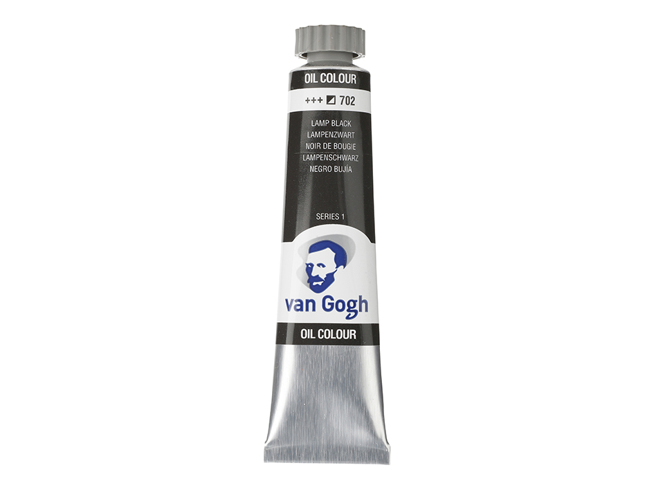 Van Gogh Olje 20ml - 702 Lamp black - Bilde 2