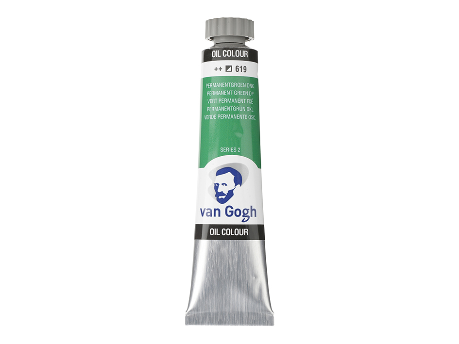 Van Gogh Olje 20ml - 619 Permanent green deep - Bilde 1