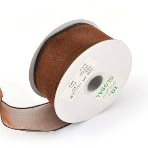 Organsabånd m/wire 40mm kobber 10m - Bilde 2