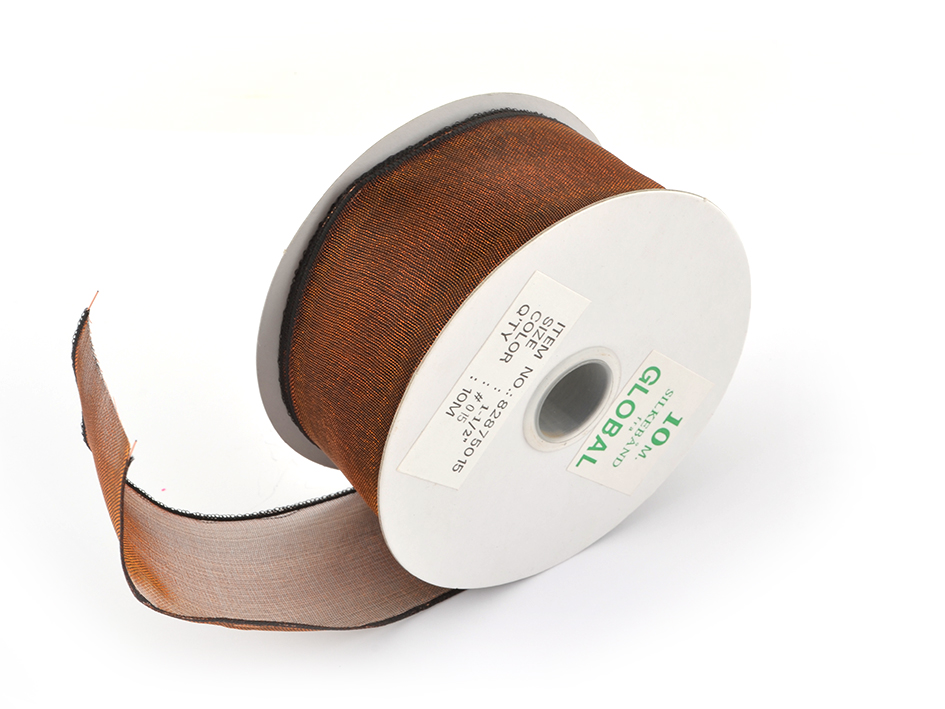 Organsabånd m/wire 40mm kobber 10m - Bilde 2