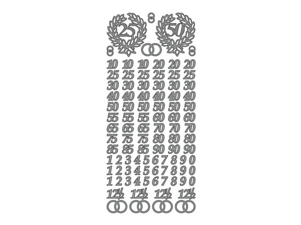 Peel-off Tall Jubileum sølv