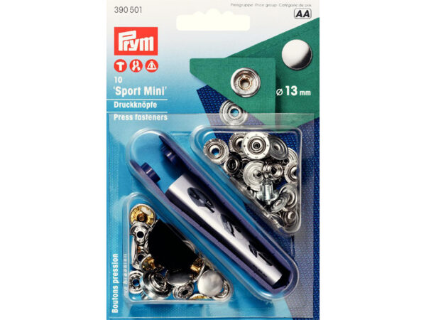 4122.jpg Prym Trykknapp 13mm 10stk – Sølv