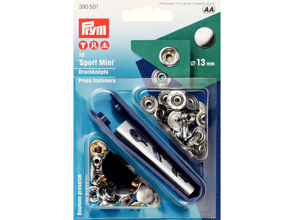 Prym Trykknapp 13mm 10stk – Sølv - Bilde 1