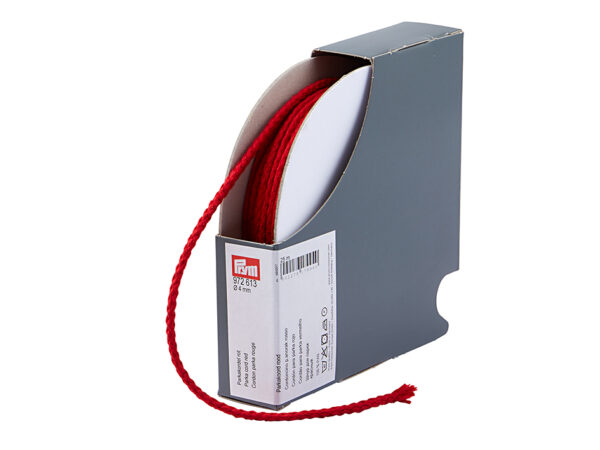 Prym Anorakksnor 4mm – Rød