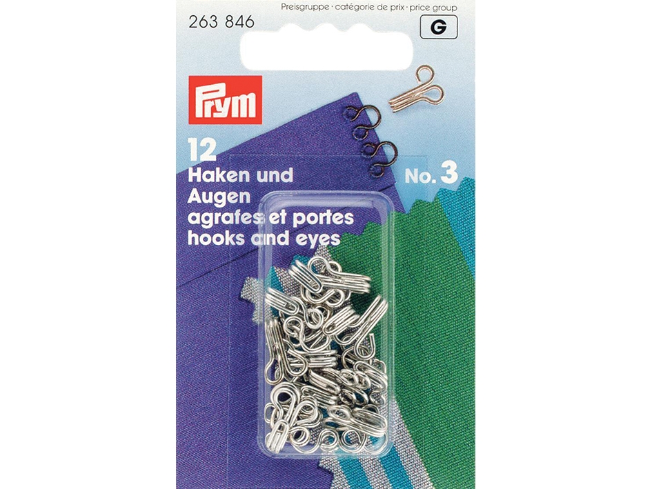 Prym Hekter No.3 Sølv - Bilde 1