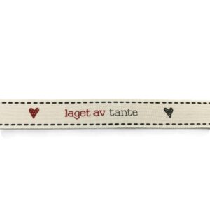 4343.jpg Bånd `Laget av tante`15mm