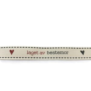 4344.jpg Bånd `Laget av bestemor`15mm