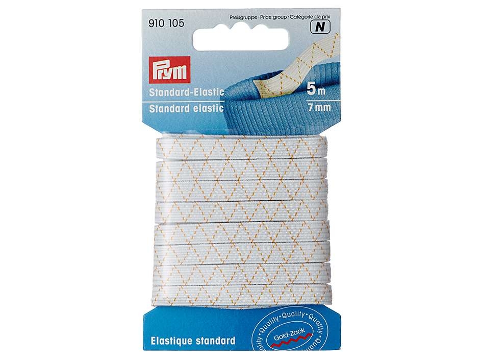 Prym Elastisk strikk  7mm x 5m – Hvit - Bilde 1