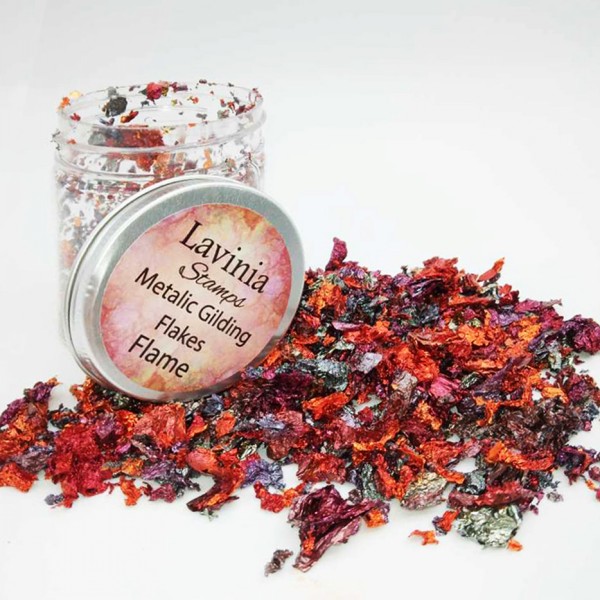 Lavinia Metallic Gilding Flakes – Flame