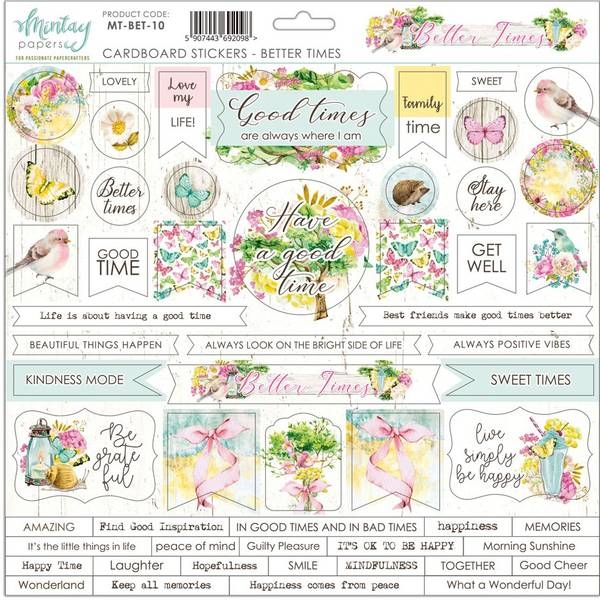 Mintay, Better Times 10 Cardstock sticke