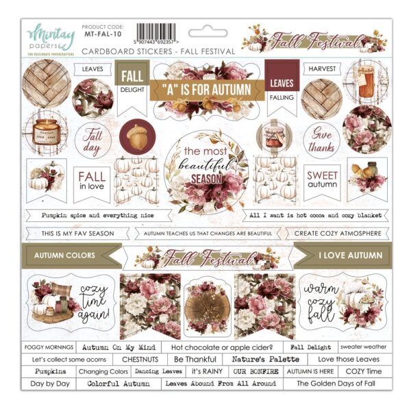Mintay Fall Festival10 Cardboard Stickers