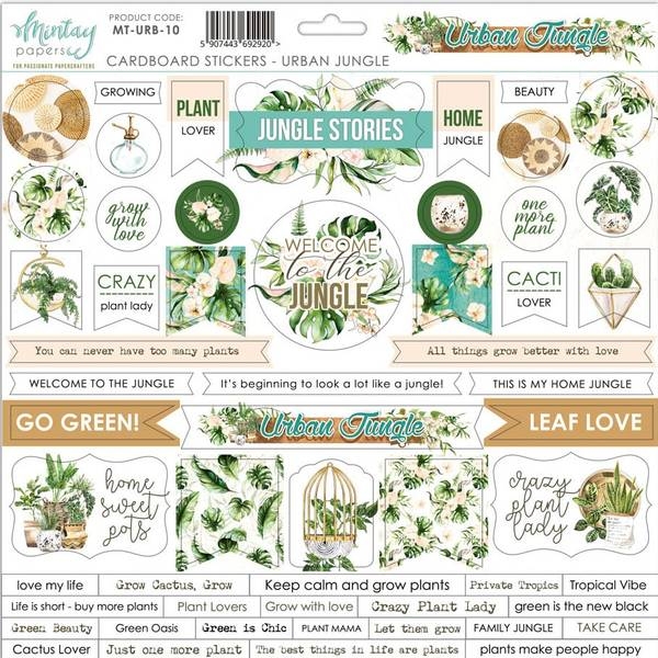 6263.jpg Mintay Urban Jungle 10 Cardboard Stickers