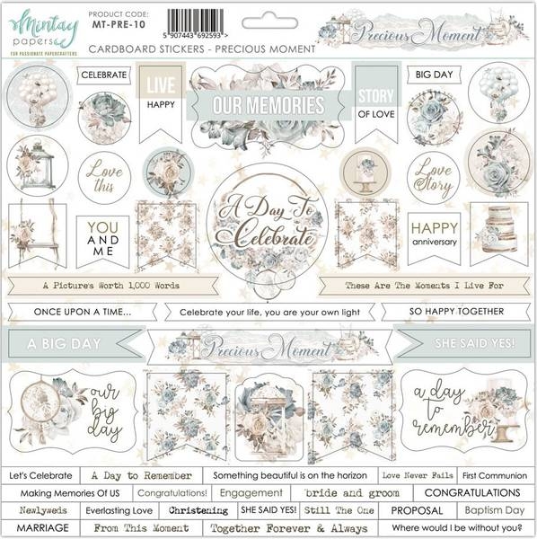 Mintay Precious Moments 10 Cardboard Stickers