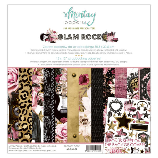 Mintay Glam Rock 12x12 Blokk