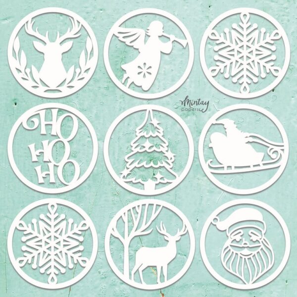 Mintay Chipboard  - Christmas Circles
