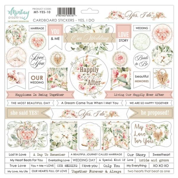 Mintay Yes, I do 10 Cardboard Stickers