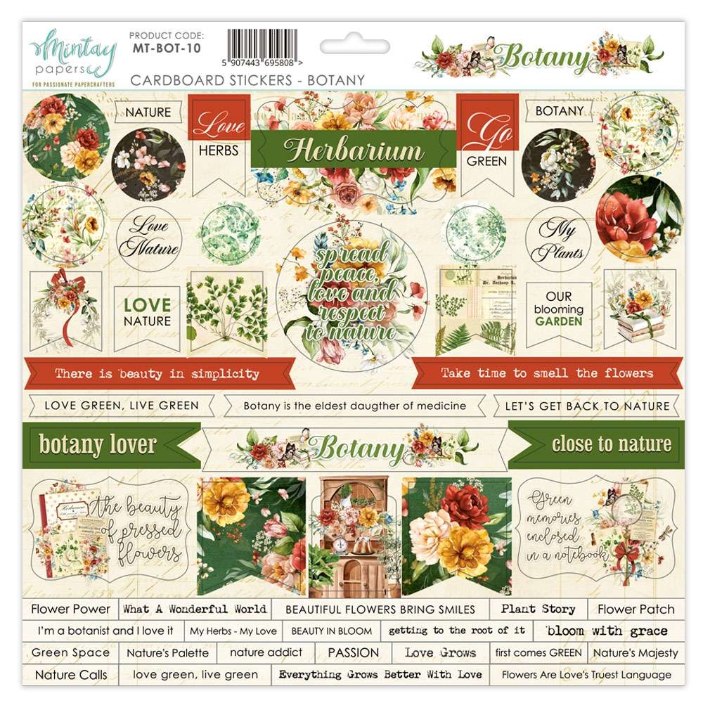 Mintay Botany  10 Cardboard stickers - Bilde 1