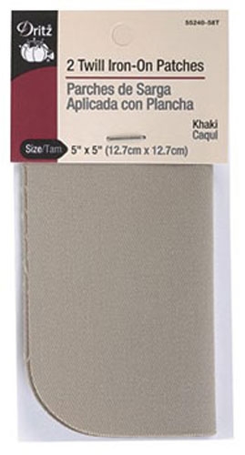 Strykelapp Demin Khaki Twill