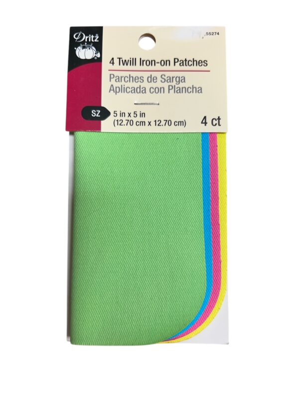 Strykelapper Twill Neon 4 stk