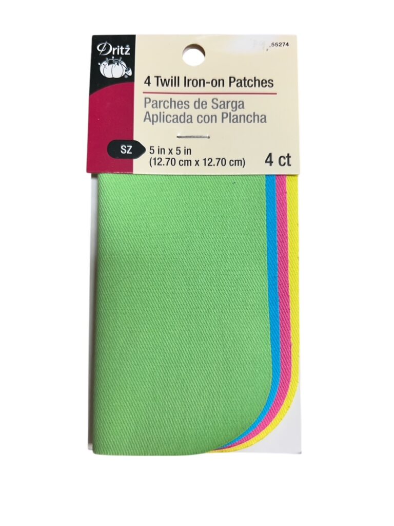 Strykelapper Twill Neon 4 stk