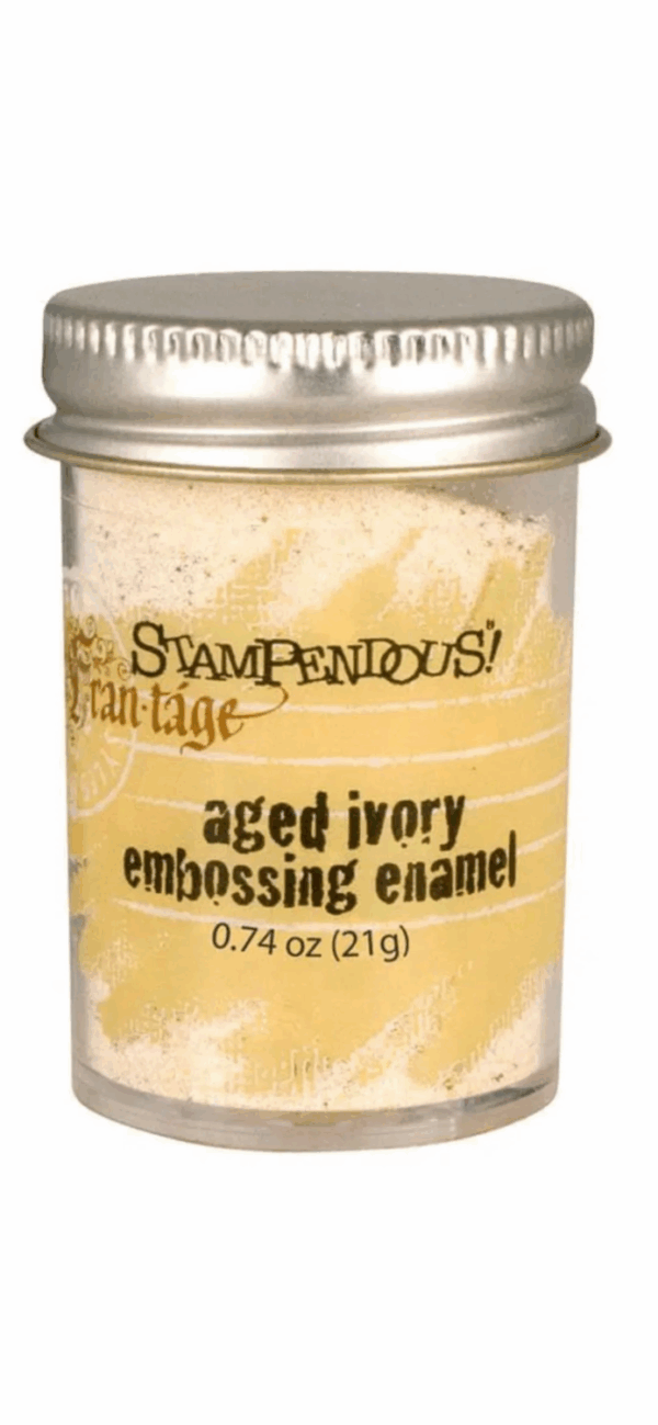 Stampendous Embossing pulver agedl Ivory enamel