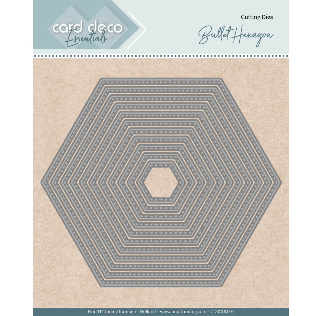 Card Deco Essentials Dies - Bullet Hexagon - Bilde 1