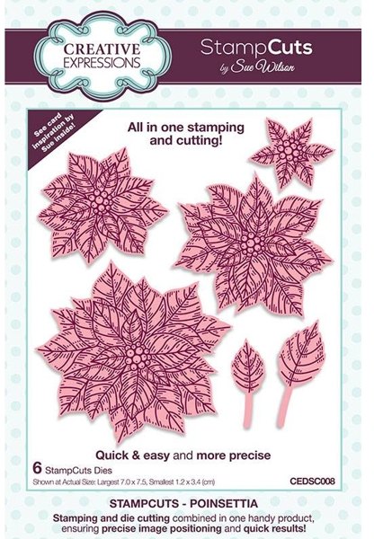 7764.jpg Creative Expressions StampCut Die - Poinsettia