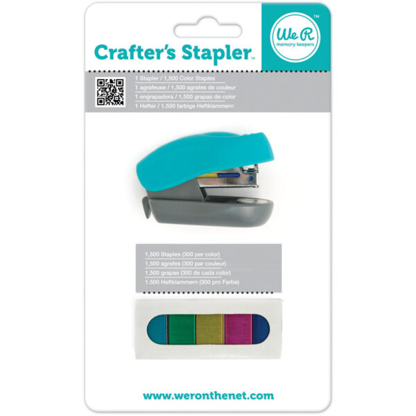 Crafters stiftemaskin med 1500 stifter - Hvit