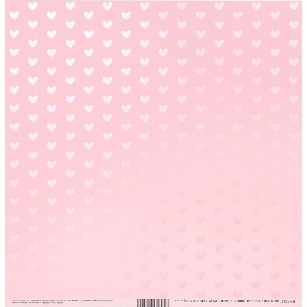Heart W/Pink Pearl, Cotton Candy