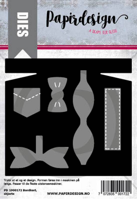 Papirdesign Dies - Bordkort Skjorte