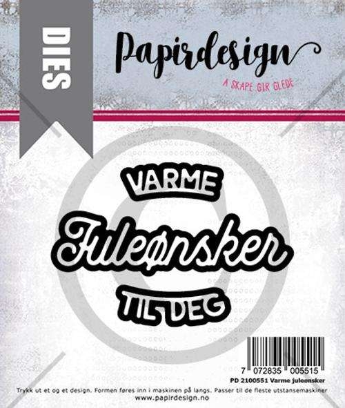 Papirdesign Dies  juleønsker