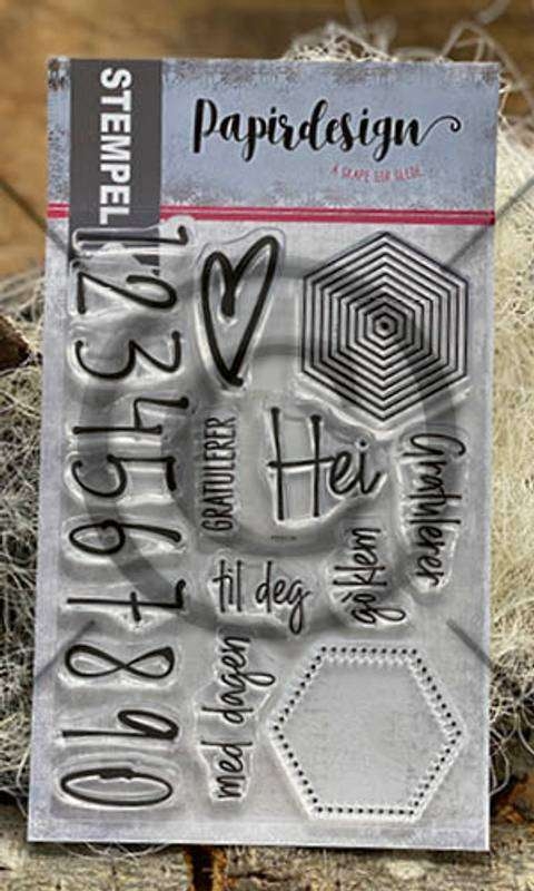 Papirdesign Stempel Heksagon