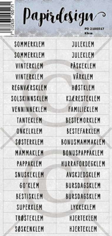 8673.jpg Papirdesign Klistremerke - Klem