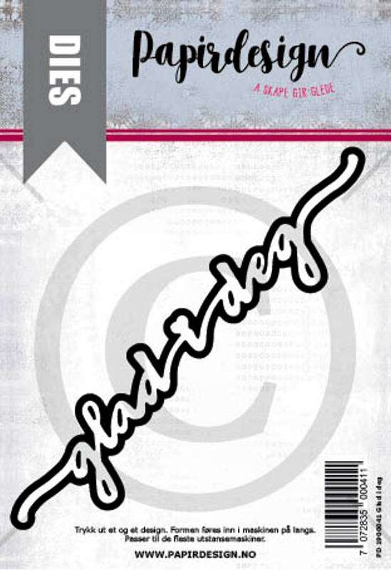 Papirdesign Dies - Glad i deg